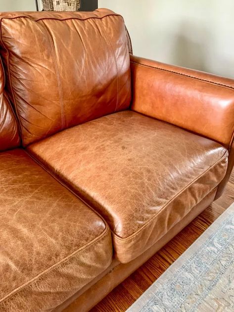 Find out how to safely clean and condition my leather sofa in one easy step! Condition Leather Couch, Cleaning Leather Couch, Mobile Service, Homemade Cleaners, Clean Couch, Couch And Loveseat, Leather Craftsmen, Best Vacuum, Leather Repair