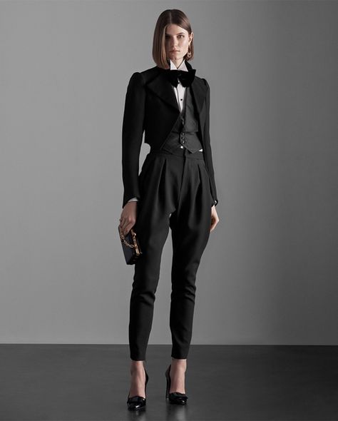 Crop Tuxedo Jacket, Formal Black Cropped Jacket, Luxury Black Cropped Chic Jacket, Luxury Black Cropped Jacket With Notch Lapel, Luxury Black Cropped Jacket, Suit Clothing, Lauren Roberts, Spencer Jacket, Women Ralph Lauren