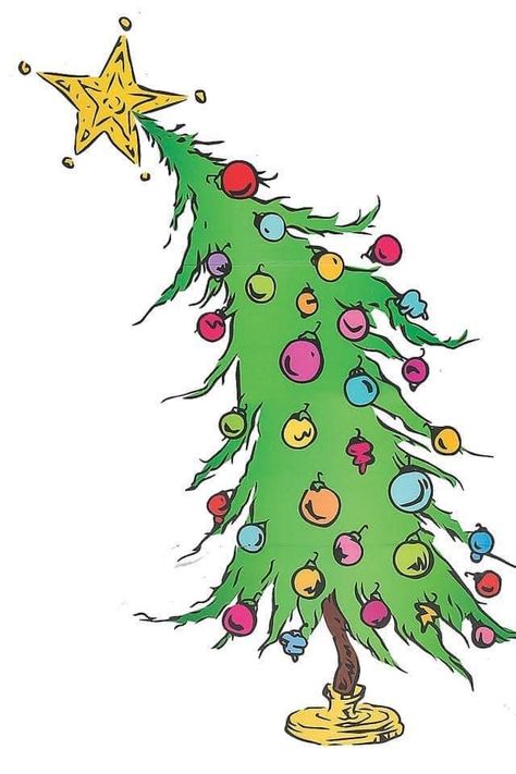 O Grinch, Grinch Drawing, Grinch Characters, Grinch Images, Grinch Tree, Grinch Trees, Christmas Tree Drawing, Whoville Christmas, Cartoon Christmas Tree