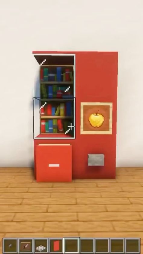 minecraftbuildstutorial on Instagram: Vending Machine Tutorial! By: h3yimrobby / tiktok - Follow @minecraftbuildstutorial Minecraft Vending Machine, Minecraft Details, Minecraft Rooms, Minecraft Builds, Minecraft Creations, Vending Machine, Minecraft, Video Games, On Instagram