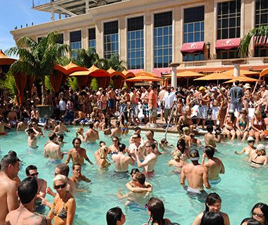 Tao Beach, The Venetian Ibiza Pool Party, Venetian Hotel Las Vegas, Hard Rock Hotel Ibiza, Las Vegas Pool, Vegas Girls Trip, Ibiza Party, Vegas Pool Party, Venetian Hotel, Ibiza Travel