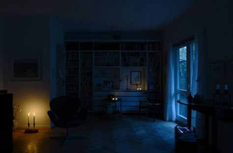 Empty Apartment, Cinematography Lighting, Night Film, Magic House, Cinematic Lighting, Composition Photography, Film Inspiration, Color Film, Wooden Blinds