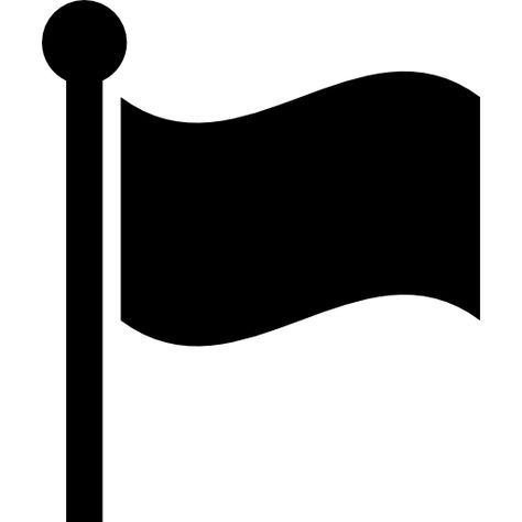 Flag Vector, Black Flag, Free Icon, Flag Pole, Web Font, Icon Font, Vector Icons, Vector Free, Flag