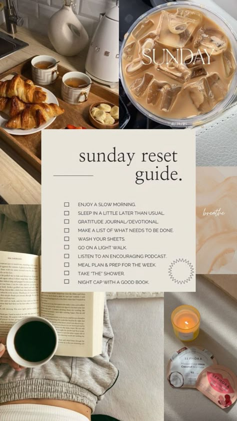 Saturday Reset, Sunday Reset Aesthetic, Reset Aesthetic, Winter Social Media, Aesthetic Sunday, Weekend Reset, Routine Goals, Self Love Reminders, Sunday Reset Routine