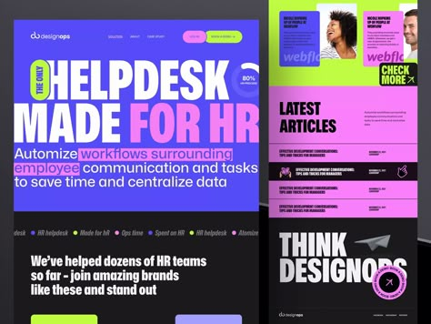 Graphic Design Application, Maximalist Web Design, Retro Website Design Inspiration, Colourful Website Design, Colorful Web Design, Bold Web Design, Bold Website Design, Neon Website, Bold Website