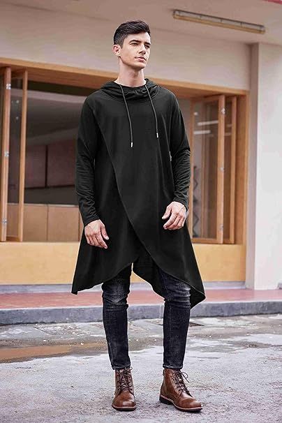 Care InstructionsMachine Wash OriginImported Closure TypeDrawstring Best Clothes For Men, Men Winter Clothes, Winter Clothes For Men, Mens Summer Fashion, Mens Fashion Clothing, Cape Cloak, Styles Dress, Fashion Blogs, Hooded Poncho