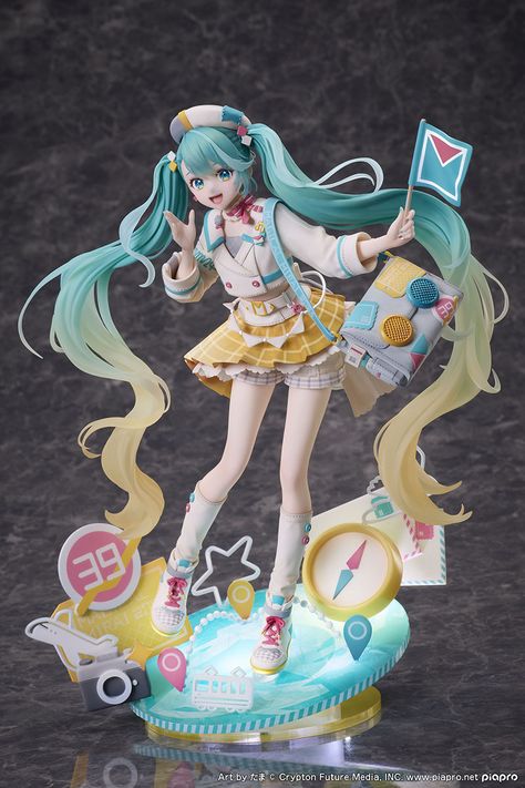 Hatsune Miku Magical Mirai, Yellow Plaid Skirt, Gaming Merchandise, Spice And Wolf, Tokyo Otaku Mode, Anime Figurines, Egg Designs, Puella Magi Madoka Magica, Yellow Plaid