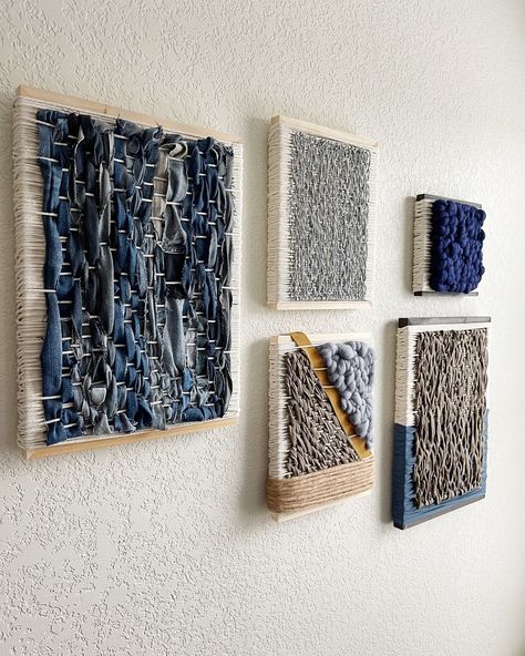 Woven Tile wall hangings will be first available at the Art Market this Saturday at @thealleyonbitters from 10am - 4pm. It’s a great cause for @aidthesilent. It is free to get in. Lots of local artists to see and shop from in person. Hope to see you there! . . . #art #fiberart #woven #wovenwallhanging #weaver #modernart #galleryart #wallgallery #homedecor #design #interiordesign #woventextiles #texturedart #shoplocal #sanantonio Big Gallery Wall, Textile Installation, Wall Weave, Fiber Art Wall Hanging, Diy Boho Decor, Woven Art, Modern Textiles, Textile Wall Art, Artwork Ideas