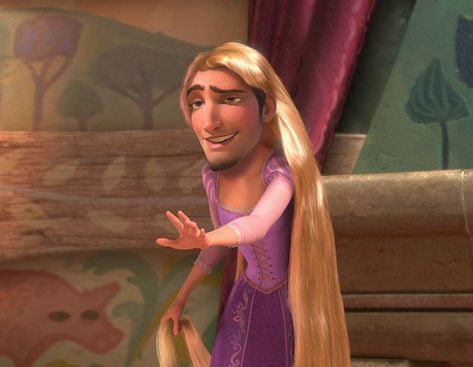 Princess Flynn Rider | Disney Princes As Disney Princesses Quotes Disney Princess, Disney Face Swaps, Try Not To Smile, Tangled 2010, Rapunzel And Flynn, Disney Princess Quotes, Disneyland Pictures, Flynn Rider, Princess Rapunzel