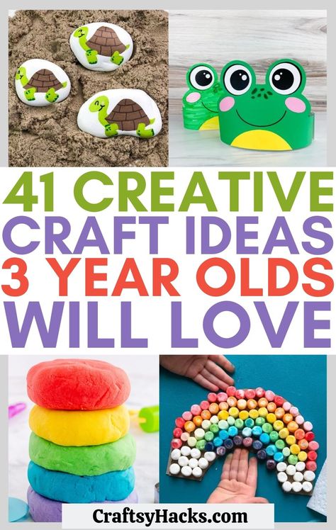 If you are looking for the perfect rainy day craft to make with your young kids they will love creating any of these fun crafts for 3 year olds. These fun kids crafts are perfect to have more fun crafting with your kids. Cute Crafts For Kids, Indoor Crafts, Messy Crafts, Rainy Day Crafts, Rainbow Crafts, Egg Crafts, Crafts For Boys, Camping Crafts, Fun Diy Crafts