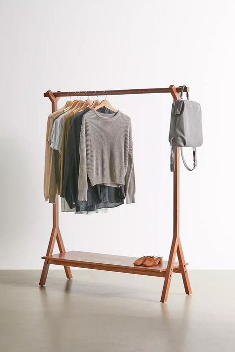 Shoe Rack In Garage, Shoe Cabinet Ideas, Cloth Hanger Stand, Modern Shoe Cabinet, Wooden Clothes Rack, Clothing Rack Bedroom, Diy Clothes Rack, Clothing Racks, Clothes Hanging