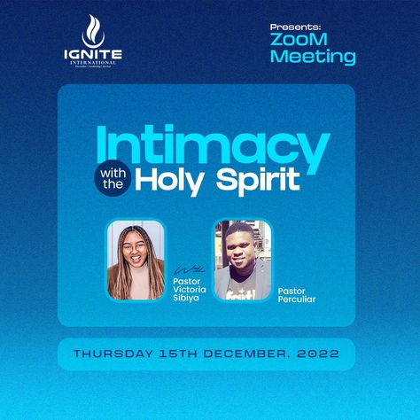 Meeting Flyer Design, Zoom Meeting, Holy Spirit, Flyer Design, Quick Saves, Design