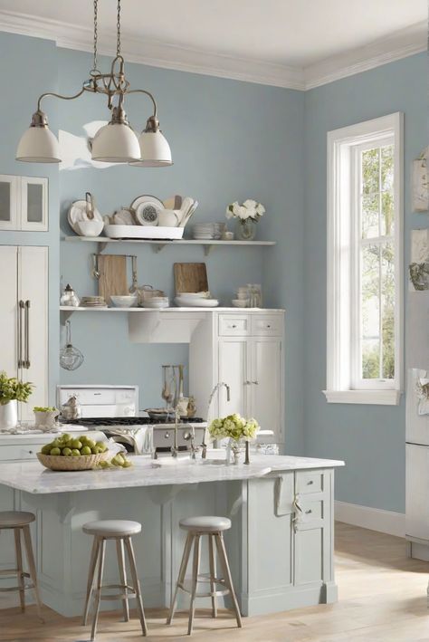 primer paint for walls, color matching painting, paint color match, home paint colors Sw Drizzle, Popular Kitchen Paint Colors, Trendy Kitchen Decor, Coastal Palette, Light Oak Floors, Moms Kitchen, Sage Green Kitchen, Paint Trends, Kitchen 2024