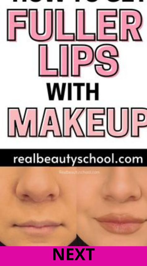 How To Make Your Lips Look Bigger Bigger Lips With Makeup, Small Lips Makeup, How To Do Lipstick, Make Your Lips Bigger, Get Bigger Lips, Fuller Lips Makeup, Make Your Lips Look Bigger, Make Lips Bigger, Bigger Lips Naturally