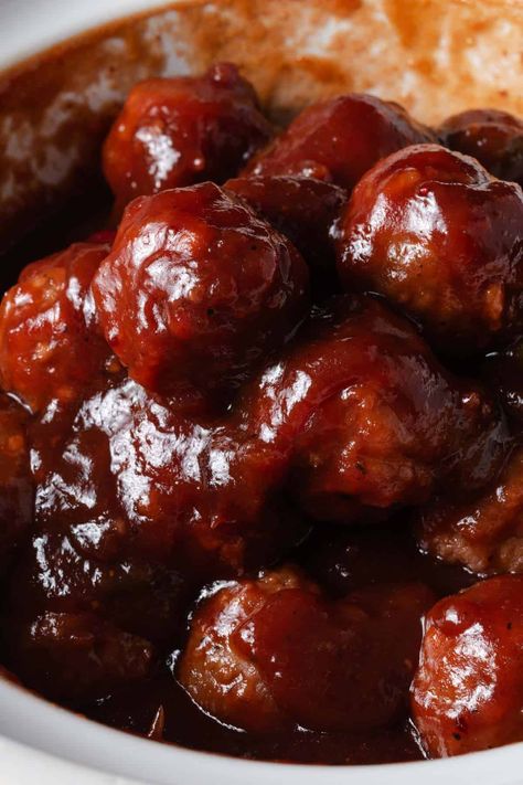 Cranberry Jalapeno Meatballs - Mandi of the Mountains Cranberry Jalapeno Meatballs, Jalapeno Meatballs, Coconut Poke Cake, Fall Crockpot, Coconut Poke Cakes, Cranberry Jalapeño, Crockpot Dinner Recipes, Cranberry Meatballs, Easy Cranberry Sauce