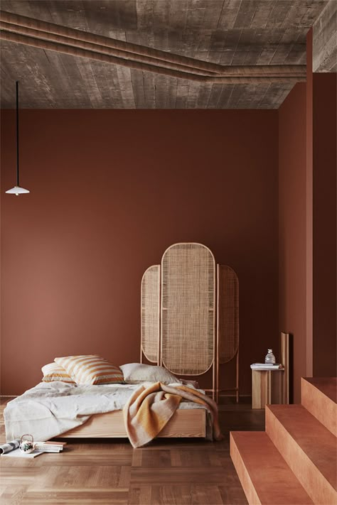 Jotun Lady, Green Wall Color, Design Color Trends, Colour Collection, Interior Design Per La Casa, Interior Vintage, Dekorasi Kamar Tidur, Interior Design Color, Brown Walls