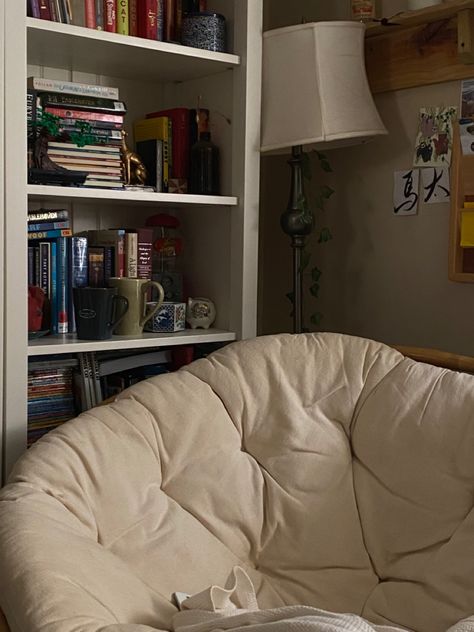 Circle Chair, Reading Corner, Aesthetic Room, Bookshelves, Sweet Home, Reading, Books