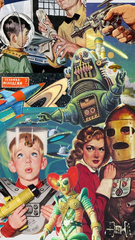 Ray Punk Aesthetic, Atom Punk Retro Futurism, Atom Punk Aesthetic, 50s Futurism, Atompunk Aesthetic, Retro Futurism Atompunk, Ray Punk, Aesthetic Examples, Atom Punk