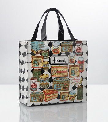 Harrods. PVC bags that will never go out of style. Harrods Bag, Harrods London, Font Logo, Union Jack, Packaging Box, Shopping Bags, Fun Easy, Go Out, Fun Bags