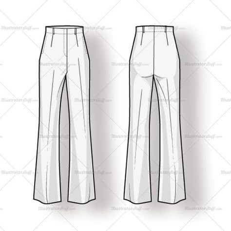 pants technical flat at DuckDuckGo Fashion Flat Template, Womens Trouser, Fashion Trousers Women, Trouser Fashion, Fashion Flat Sketch, Fashion Sketch Template, Fashion Design Template, Emerging Designers Fashion, Flat Sketches