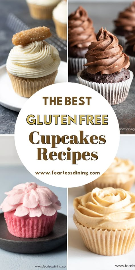 Gluten Free Cupcake Recipes, Best Gluten Free Cupcake Recipe, Gluten Free Lemon Cupcakes, Gluten Free Cupcake, Gluten Free Cupcake Recipe, Dairy Free Cupcakes, Cupcakes Lemon, Gluten Free Cupcakes Vanilla, Cookies Sans Gluten