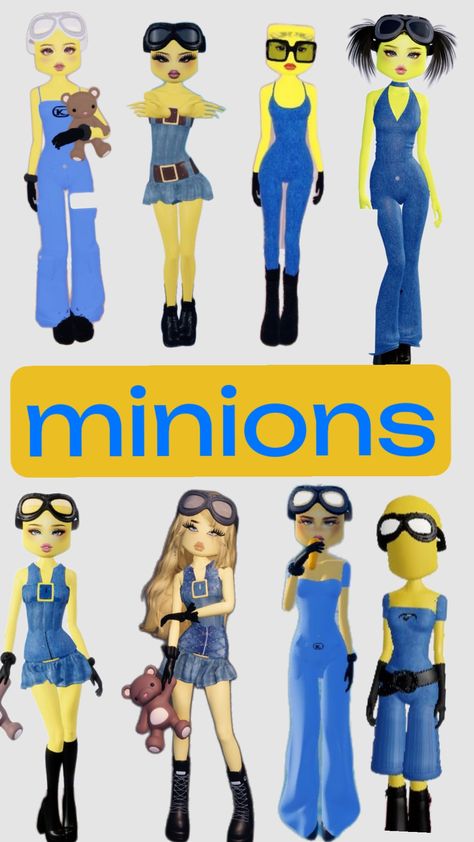 dress to impress theme: minions #dti #dtioutfits #dresstoimpress #minions Minion Dti Outfit, Minion Dress To Impress, Minion Dress, Dti Hacks, Minion, Dress To Impress, Pins, Quick Saves, Minions