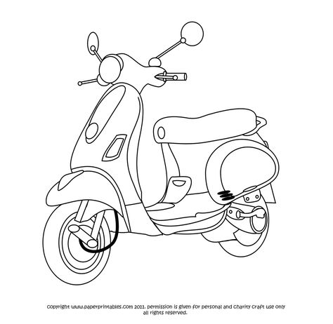 Vespa Scooters Drawing, Moped Drawing, Vespa Drawing, Vespa Tattoo, Doodle Art Name, Scooter Drawing, Vespa Illustration, Vietnam Tattoo, Life Drawing Classes