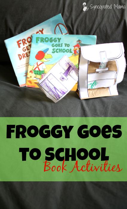 Preschool First Week, Froggy Goes To School, Froggy Gets Dressed, Substitute Teacher Resources, Homeschool Nook, Kindergarten First Week, Picture Book Activities, All About Me Preschool, First Week Of School Ideas