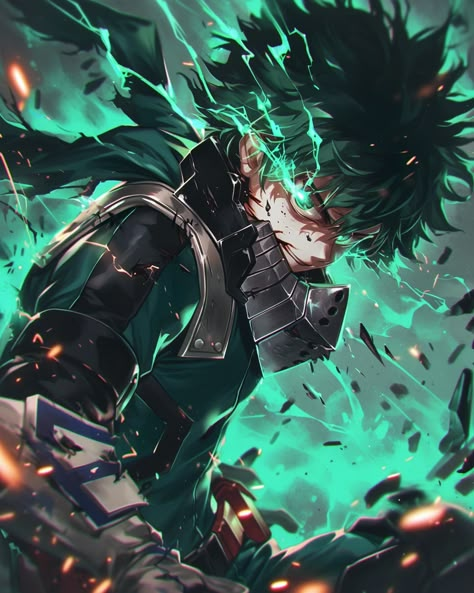 Izuku Midoriya AKA Deku — Generated/created by @the.artful.ai with Midjourney Niji 6 — Inspired by the many Anime series My Hero Academia — DM for commission, get my wallpapers with Etsy.com link in bio — #ai #aiart #midjourney #izukumidoriya #myheroacademia #anime Deku 100%, Anime My Hero Academia Wallpaper, Deku Wallpapers, Demon Slayer Yoriichi Wallpaper, Top 10 Romance Anime, My Hero Academia Wallpaper, My Hero Academia Deku, Deku Midoriya, Top 10 Anime