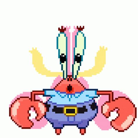 Mr Crab Spongebob, Crab Spongebob, Mr Krabs Spongebob, Spongebob Dancing, Mr Crab, Spongebob Gif, Pixel Gif, 2013 Swag Era, Pixel Animation