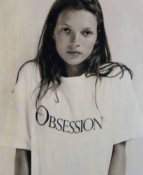 90s style, kate moss aesthetic, kate moss, kate moss style, 90s style, calvib klein, ck t shirt, y2k aesthetic 90s Supermodel Aesthetic, Supermodel Aesthetic, Y2k Clothing, Kate Moss, A Girl, Long Hair, Black And White, Hair, White