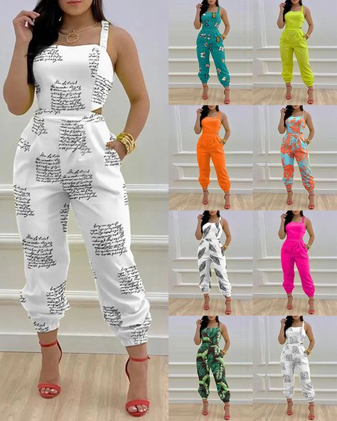 wholesale Trendy Backless Cami Jumpsuit for women ink splash print pant lady sling jumpsuit https://m.alibaba.com/product/1600572423430/wholesale-Trendy-Backless-Cami-Jumpsuit-for.html?__sceneInfo={"cacheTime":"1800000","type":"appDetailShare"} Jam Suit, Unique Jumpsuits, Backless Cami Top, Cami Jumpsuit, Solid Color Jumpsuits, Print Jumpsuit, Flowy Pants, Fashion Elegant, Printed Jumpsuit