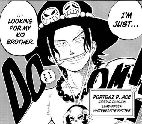 Ace Manga Panel, Portgas D Ace Manga, Ace Manga, Portgas D Ace, One Piece Crew, One Piece Ace, One Piece Ship, White Beard, Character Study