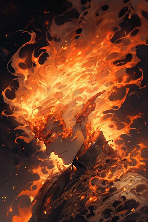 Fire God Character Design, Fire Elemental Fantasy Art, Fire Creatures Mythical, Fire Warrior Fantasy Art, God Of Fire Fantasy Art, Fire People, Phoenix Tattoo For Men, Phoenix Images, Superhero Stories