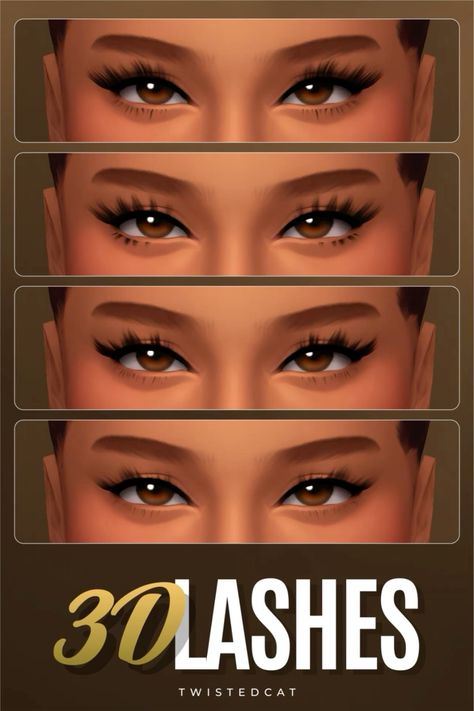 #sims4 #sims4customcontent #sims4ccfinds #sims4maxismatch Free Sims 4 Cc Lashes, Eyelash Presets Sims 4 Cc, Sims 4 Skin Makeup, Sims Face Cc Free, Free Hair Cc Sims 4, Hair Packs Sims 4 Cc, Twistedcat Cc Sims 4, Free Sims 4 Cc Eyes, Sims Packs Free