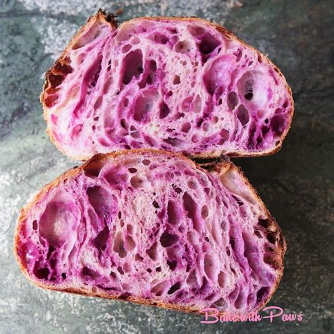 Sourdough Bread Video, Potato Sourdough Bread, Sweet Potato Sourdough, Sweet Potato Bread Recipe, Potato Bread Recipe, Healthy Starters, Sweet Potato Bread, Sourdough Recipe, Purple Sweet Potato