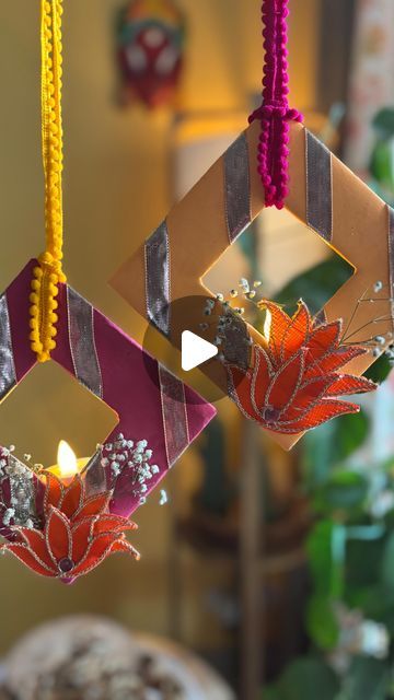 Monika Morwani on Instagram: "Festive DIY Series by #moksinarts   Diwali done differently: minimal designs, sustainable choices, and handmade with love. Let’s light up with purpose this year!   SAVE & SHARE ❤️ Stay tuned for more simple creative ideas🎇  #diwali2024 #diyfestival #sustainableliving #budgetfriendlyhomedecor #budgetfriendlyfestival #festivaldiy #diwaliaesthetic #pinterestinspired #pinterestdiwali   [diwali decor, diy diwali home, easy diy , diwali ready home , hanging diya , budget friendly Diwali, diwali aesthetic, Pinterest aesthetic ]" Simple Diwali Decor, Diwali Decorations At Home Living Rooms, Diy Diwali Lanterns, Diwali Decoration Lights, Hanging Diya, Diwali Aesthetic, Home Easy Diy, Diy Wall Hanging Crafts, Diwali Lantern