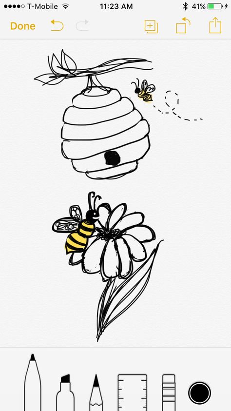 ANOTHER BEE SEMI COLON TATTOO lol a couple cute ideas popped into my head, this one had a bee hive instead of honeycomb honey 🐝 Semi-colon Tattoo Bee, Bee Semi Colon, Bee Semi-colon Tattoo Ideas, Bee Hive Tattoo, Smol Tattoos, Honey Tattoo, Semi Colon Tattoo, Teacher Tattoos, Bee Hives Boxes