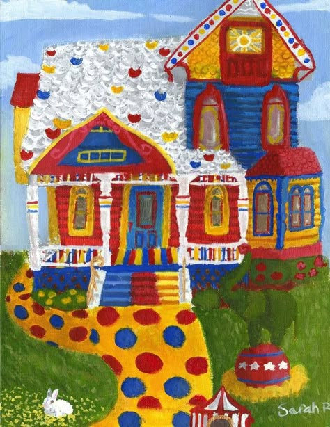 Clown House, Clowncore Aesthetic, Clown Party, Cute Clown, 4 Wallpaper, Architecture Painting, Realism Art, Art Acrylic, House Painting