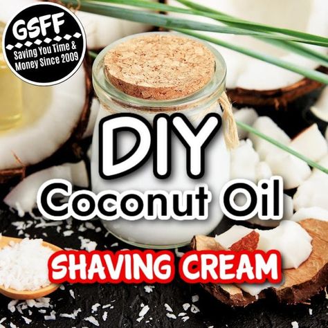 Homemade Coconut Oil Shaving Cream - DIY Tutorial Coconut Oil Face Moisturizer, Coconut Oil Shaving, Homemade Shaving Cream, Natural Shaving Cream, Homemade Coconut Oil, Glass Containers With Lids, Diy Coconut, Heal Cavities, Diy Coconut Oil