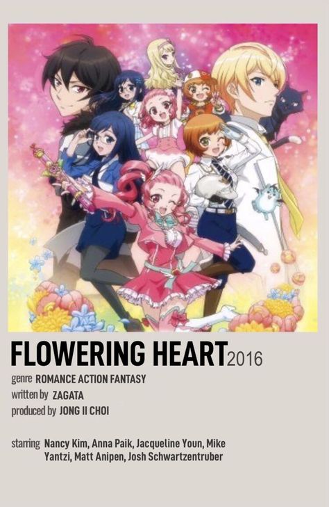 Flowering Hearts Anime, Magical Girl Animes To Watch, Flowering Heart Anime, Old Cartoon Shows, New Disney Movies, Magical Girl Aesthetic, Japanese Animated Movies, Animes To Watch, Mahō Shōjo