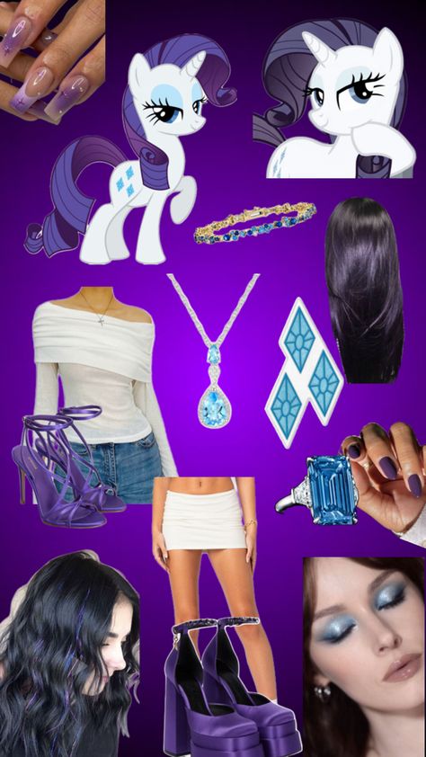 Rarity Halloween Costume, Rarity Inspired Outfits, Rarity Cosplay, Rarity Costume, Rarity Aesthetic, Mlp Outfits, Halloweenský Makeup, My Little Pony Costume, 2024 Halloween