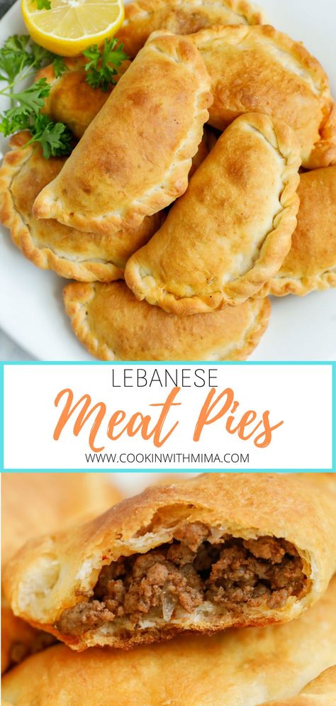 Lebanese Empanadas, Middle Eastern Meat Pies, Armenian Meat Pies, Mediterranean Meat Pies, Lebanese Meat Recipes, Turkish Meat Pie, Lebanese Meat Pies Ground Beef, Lebanese Fatteh Recipe, International Ground Beef Recipes