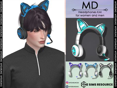 The Sims Resource - Headphones KAI ADULT Cat Headphones, Puppy Backpack, Cc Hats, Best Earbuds, Sims 4 Game Mods, Tumblr Sims 4, Toddler Bag, Best Sims, Best Mods