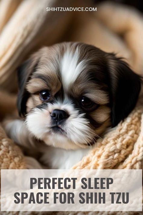 Creating the Perfect Sleep Space for Your Shih Tzu Dog Grooming Shih Tzu, Teacup Shih Tzu, Shitzu Dogs, Shitzu Puppies, Dog Wheelchair, Dog Remedies, Dog Behavior Problems, Sleep Environment, Getting A Puppy