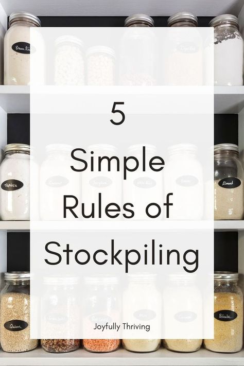 It really is true. There are some simple but important rules to stockpiling. #stockpile #stockpiling #prepper Stockpiling Food, Family Eating, Emergency Supplies, Emergency Prepping, Make A Plan, Simple Rules, Food Pantry, Food Tips, What You Eat