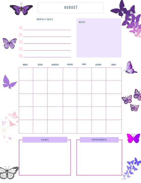 12 Month Digital & printable planner with a different theme for every month to add an aesthetically pleasing vibe.  This is a digital planner however can be printed if that is preferred.  Colors may vary from photos provided. Schedule Planner Ideas, Monthly Planner Ideas, Ipad Templates, Planner Monthly Layout, Daily Routine Planner, Aesthetic Planner, Study Planner Printable, Planner Aesthetic, Monthly Planner Template