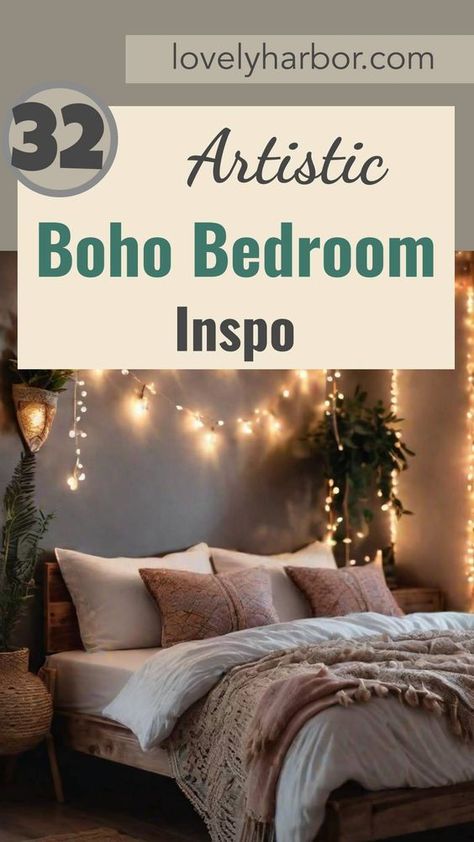 Neutral Bedrooms With Pop Of Color, Earthy Boho Bedroom, Dream Room Luxury, Dark Boho Bedroom, Zen Bedroom Ideas, Bedroom Furniture Inspiration, Boho Decor Inspiration, Boho Bedroom Inspirations, Boho Headboard