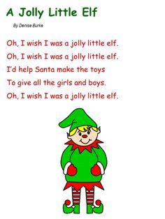 5 Little Elves Song, Elf Poems For Kids, Elf Song, Kids Christmas Table, Preschool Christmas Songs, Christmas Concert Ideas, Christmas Songs For Kids, Xmas Songs, Classroom Songs