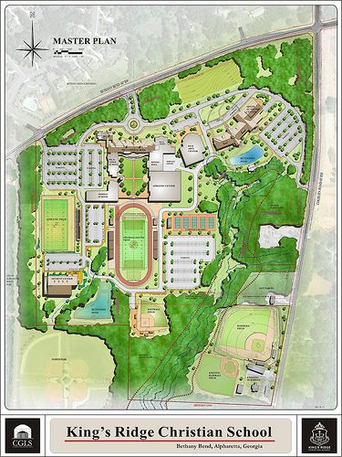 King's Ridge Christian School Master Plan Campus Design Architecture Master Plan, Campus Site Plan, School Master Plan, University Master Plan, School Site Plan, School Building Plans, Amphitheater Architecture, Site Development Plan, Sustainable Schools